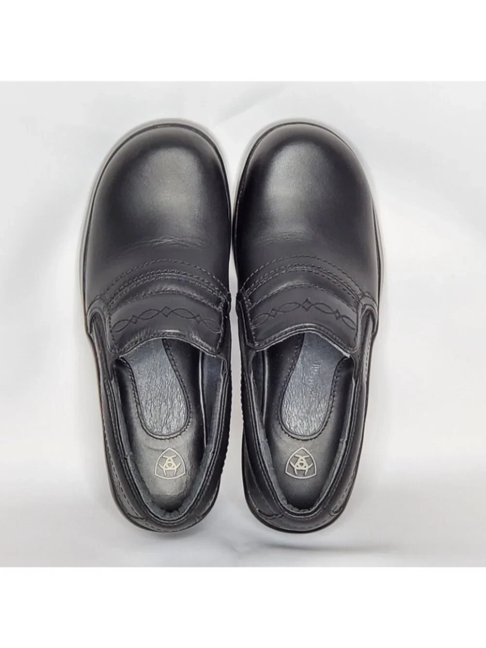 Ariat Expert Safety Clog Slip-On Shoes 8B Composite Toe Nurse Work Matte Black - Picture 5 of 8